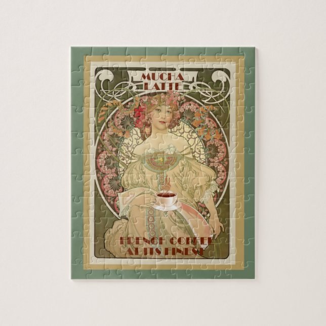 Altes Kaffeeposter-Puzzle (Vertikal)