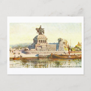 Altes Kaiser-Wilhelm-Denkmal, Koblenz, Deutschland Postkarte
