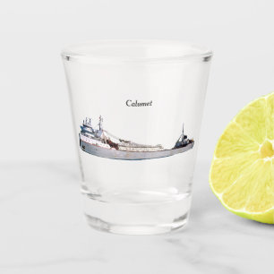 Altes Kalumeterglas Schnapsglas