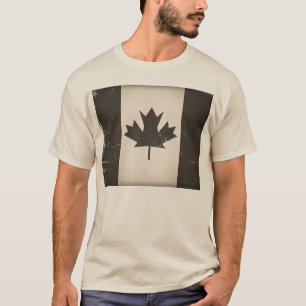 Altes Kanada-Flaggen-T-Shirt T-Shirt