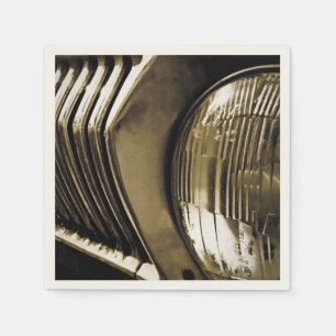 Altes klassisches Autoscheinwerfer Serviette