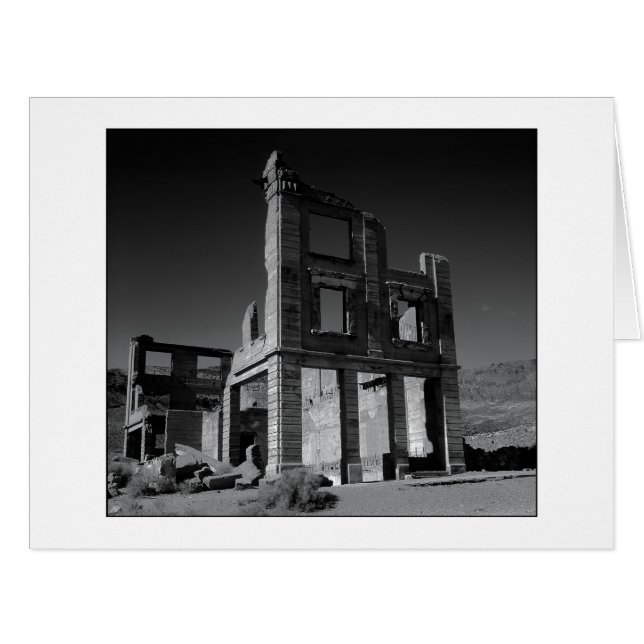 "Altes Koch-Bank-Gebäude-" Schwarzweiss-Version (Vorderseite (Horizontal))