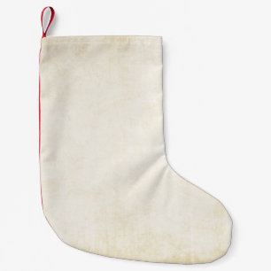Altes Kraftpapier: texturierter Hintergrund Kleiner Weihnachtsstrumpf