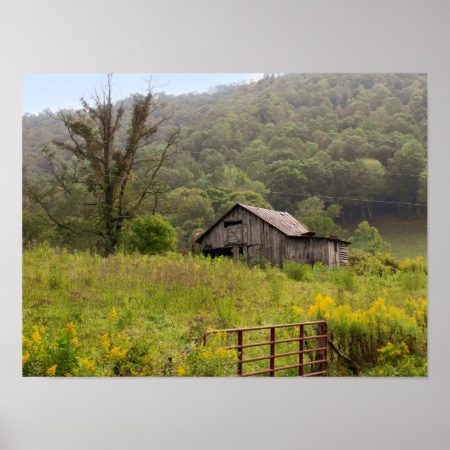 Altes Land Barn Foto Poster (Vorne)
