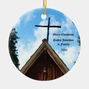 Altes Land-Kirche, Weihnachtsverzierung für Pasto Keramikornament