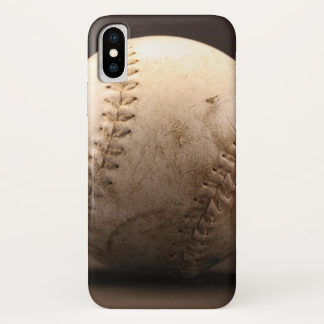 Altes Lederbaseball mit Stitching Case-Mate iPhone Hülle (Rückseite)