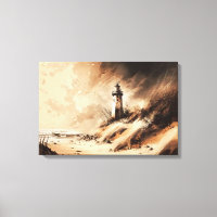 Altes Leuchtturm Feine Kunst Ölgemälde