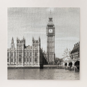 Altes London, schwarz und weiß.