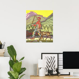 Altes Märchen, Junge und Nordwind, Hauman Poster