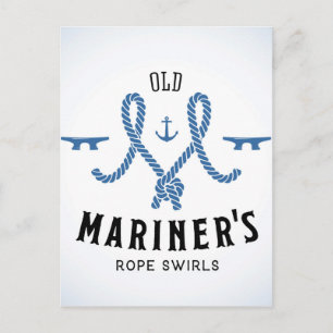 Altes Mariner-Plakat Postkarte