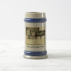 Altes Milkwagon Bierglas