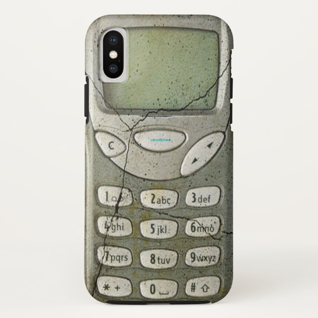 Altes Mobiltelefon Case-Mate iPhone Hülle (Rückseite)