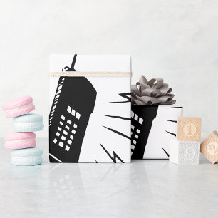 Altes Mobiltelefon Geschenkpapier