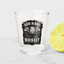 Altes Moonshine Whiskey-Etikett und FOTO Familienn