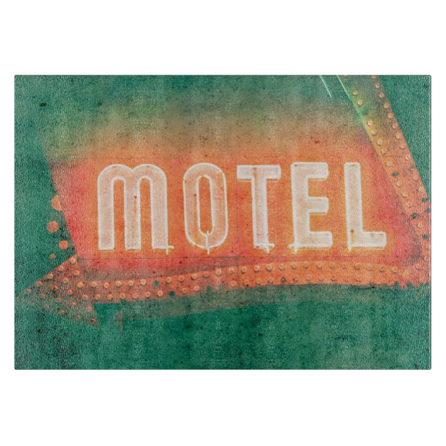 Altes Motel Schneidebrett (Vorderseite)