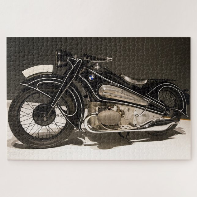altes Motorrad-Puzzle (Horizontal)