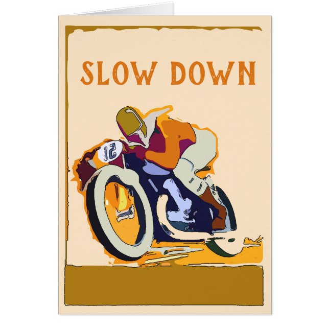 Altes Motorrad-Racer, Text hinzufügen (Vorne)