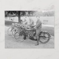 Altes Motorradteam Vintages Foto