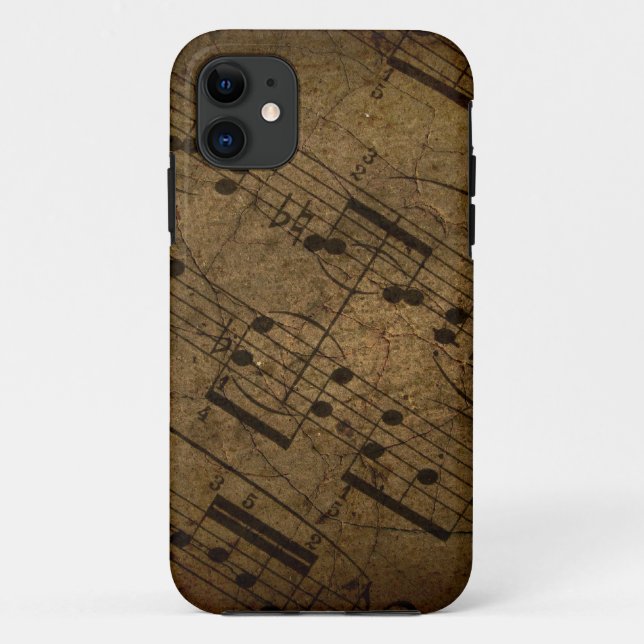Altes Musik-Notenblatt Case-Mate iPhone Hülle (Rückseite)