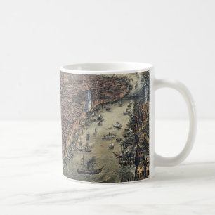 Altes New York City, Manhattan, Brooklyn Bridge Kaffeetasse