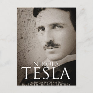 Altes Nikola-Tesla-Foto Postkarte