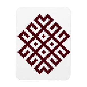 Altes nordisches lettisches, litauisches Symbol Magnet