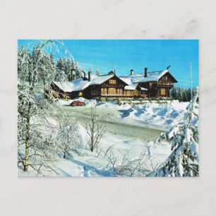 Altes Norwegen, Oslo, Winterlandschaft Postkarte