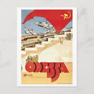 Altes Odessa-Reiseposter Postkarte