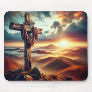 Altes Osterkreuz Mousepad