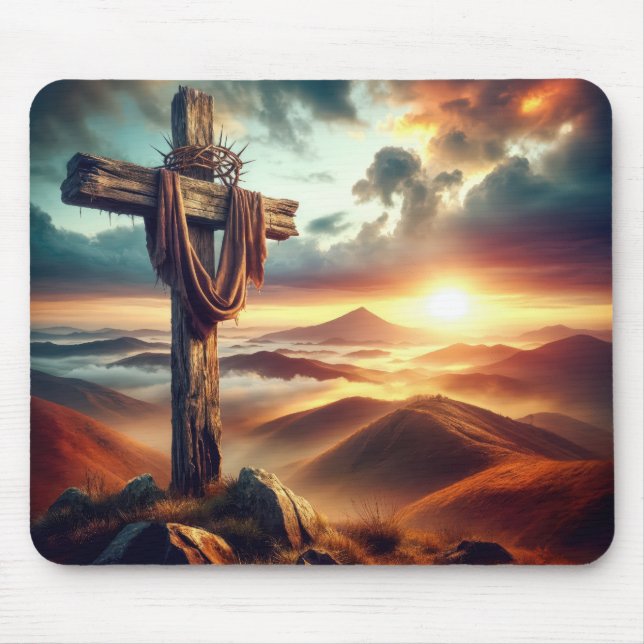Altes Osterkreuz Mousepad (Vorne)
