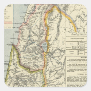 Altes Palästina 2 Quadratischer Aufkleber