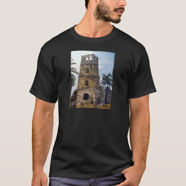 Altes Panama-Aquarell T-Shirt (Vorderseite)