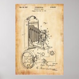 Altes Papier | Fotografisches Patent Poster