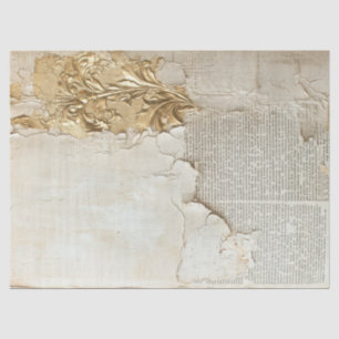 Altes Papier mit abgerissenen Kanten, gekrackte Go
