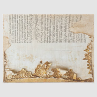 Altes Papier mit abgerissenen Kanten, gekrackte Go