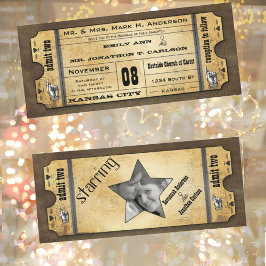 Altes Papier Ticket Vintag Moderne Typografie Hoch Einladung