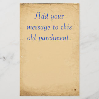 Altes Pergament-Briefpapier Briefpapier