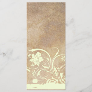 Altes Pergament Shabby Chic Hochzeitsprogramm Programm