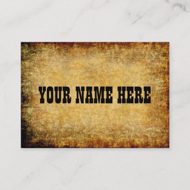 Altes Pergament ~ Visitenkarte (Vorderseite)