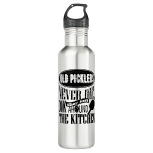 Altes Picklers die nie Pickleball Geschenk Edelstahlflasche