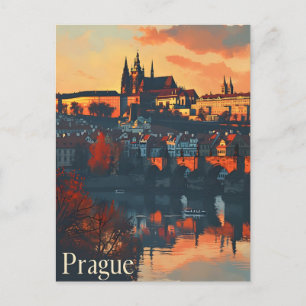 Altes Prag: Karlsbrücke Postkarte