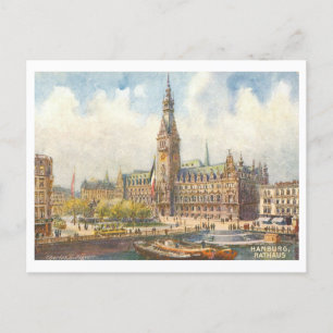 Altes Rathaus Hamburg Deutschland Postkarte