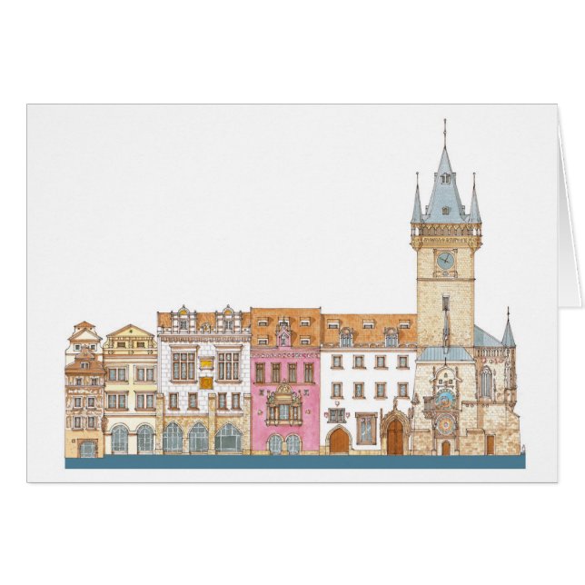 Altes Rathaus. Prag Tscheche (Vorderseite (Horizontal))