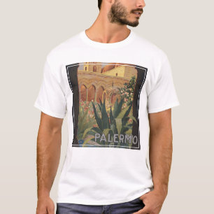 Altes Reiseplakat für Palermo, Italien. T-Shirt