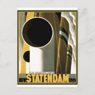 Altes Reiseplakat: Holland America Statendam Postkarte