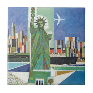 Altes Reiseposter für American Airlines Fliese