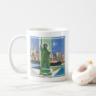 Altes Reiseposter für American Airlines Kaffeetasse