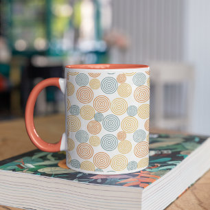 Altes Retro-Stil Hintergrundmuster Tasse