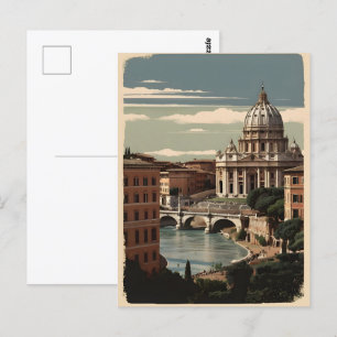 Altes Rom Poster Postkarte