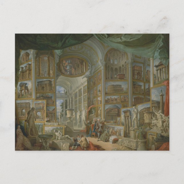 Altes Rom von Giovanni Paolo Panini Print Postkarte (Vorderseite)